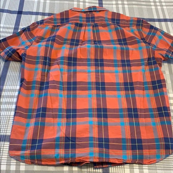 J. Crew Indian Madras Short Sleeve Button Up XL - Picture 2 of 2